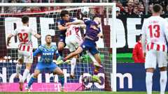 Baumgartner brace helps Leipzig climb into fourth