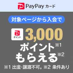 PayPayカード新規入会特典