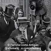 Imagen del vídeo compartido por la familia Costa-Artigas difundido por Efemèrides d'Arquitectura.