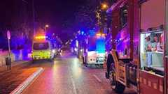 Despliegue de los servicios de emergencias en Barcelona.