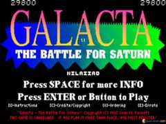 Galacta - The Battle for Saturn - game cover