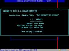 President is Missing - game cover