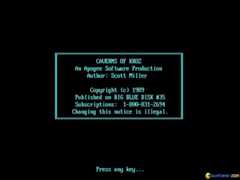 Caverns of Kroz - game cover