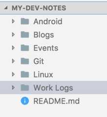 dev notes directory structure