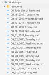 Work Log File Structure