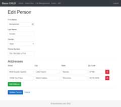 BlazorCrud Data Edit