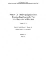 Page 1 from Full Mueller Report With Redactions