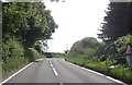 SO1291 : A489 approaching entrance to Four Acres by John Firth