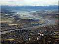 NS4871 : Dalmuir, Erskine Bridge and Firth of Clyde from the air by Thomas Nugent