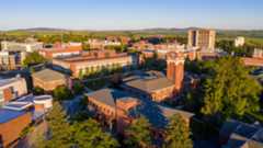 Summer aerials with a drone on the campus of Washington State University Pullman, Monday, June 22, 2020.