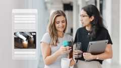 Two women with coffee