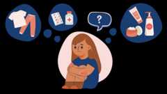 Child with eczema confused about the treatments available: silk clothing, antibiotics, emollients, steroid creams or anti-inflammatories