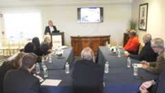 The five-member state board, which will make the final recommendations for casino licenses, toured the site on Monday. (Spectrum News NY1)