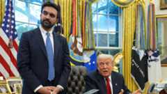 President Donald Trump speaks after meeting with New York City Mayor-elect Zohran Mamdani in the Oval Office on Friday, Nov. 21, 2025, in Washington, D.C. (AP Photo/Evan Vucci)