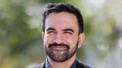 New York City Mayor-elect Zohran Mamdani departs El Hotel Caribe Hilton after attending the SOMOS Puerto Rico conference in San Juan, Puerto Rico, Saturday, Nov. 8, 2025. (AP Photo/Alejandro Granadillo)
