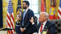 President Donald Trump speaks after meeting with New York City Mayor-elect Zohran Mamdani in the Oval Office on Friday, Nov. 21, 2025, in Washington, D.C.
