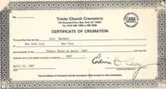 Cremation Certificate small