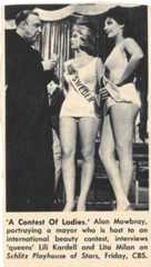 Miss Sweden, one of the "queens"