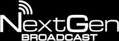 White NextGen Broadcast logo