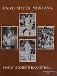 Lady Griz Basketball Program, 1983-1984 by University of Montana (Missoula, Mont. : 1965-1994). Athletics Department