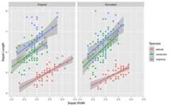 Simulated iris dataset