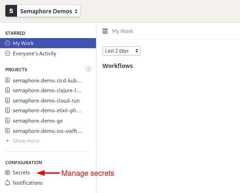 Semaphore secret - Deno tutorial