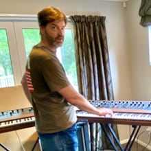 David Abernethy playing a Sequential Prophet-5.