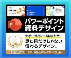 パワーポイントを資料作成のプロがデザインします 大手企業様との取引実績多数！ビジネスの背中を押せるデザインを