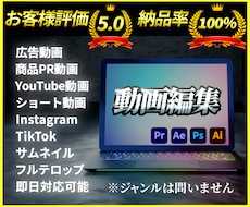 迅速！丁寧！柔軟！に 動画編集代行いたします ジャンル問わず、そのイメージを完全動画化！