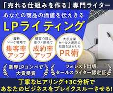 出版社で働くセールスライターが売れるLP執筆します セールス運用経験と執筆スキルで集客・商品の価値を伝えきる！