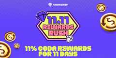 Codashop 11.11 Rewards Rush: Get 11% Coda Rewards for Limited Time
