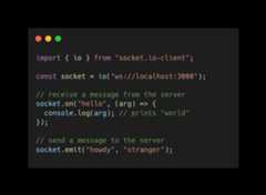 Browser window with client example