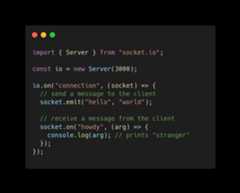 Browser window with server example
