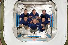 traditional in-flight photo STS-123