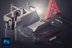 10+ Best Free Hero Scene Mockup Templates for Photoshop in 2025