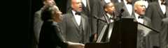 <h3>DUKE AND DURHAM</h3><p>Duke’s first black music major, Alma Jones, W ‘69, performs “Lift Every Voice and Sing” with the 100 Black Men choir during “Duke Celebrates Durham: Where Great Things Happened in 1963.”</p><div class="more_button"> <a href="http://today.duke.edu/2013/10/galafinale#slideshow" target="_blank"> </a> </div>