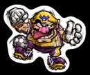 Brawl Sticker Wario (Super Mario Strikers).png