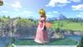 Peach's up taunt.