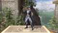 Male Byleth's up taunt.