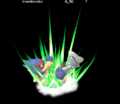 Falco's first animation during which he can be jab reset. Known internally as DownBound.