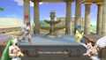 Pit's Smash Taunt on Palutena's Temple.