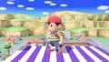 Ness's down taunt.