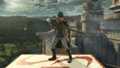 Ike's down taunt.