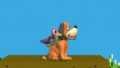 Duck Hunt's side taunt.