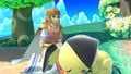 Pichu sleeping next to Zelda on Tortimer Island.