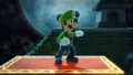 Luigi's side taunt.
