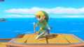 Toon Link's up taunt.