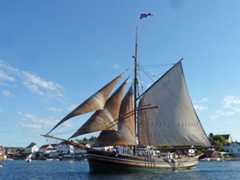 Jakt Mathilde, built by Ole H. Nerhus in Kvinnherad, and was launched in 1884. Mathilde was completely restored in 1989 by the Hardanger Maritime Centre.