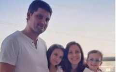 The Kapshetar family, Evgeny, Dina, Aline, 8, and Ethan, 5.