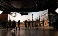 The digital film set of Auschwitz-Birkenau, called 'Picture from Auschwitz,' was created by ATM Virtual Studio and the Auschwitz-Birkenau Memorial Museum in 2025. (Courtesy)